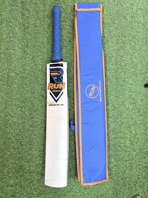 RUN Machine Leather Bat English Willow (Natured In India) Cricket Bat with Cover - Image 5
