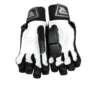 RUN Machine Striker Batting Gloves (Black) Premium Grip, Protection & Power Performance