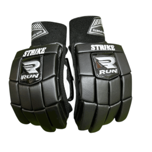 RUN Machine Striker Batting Gloves (Black) Premium Grip, Protection & Power Performance