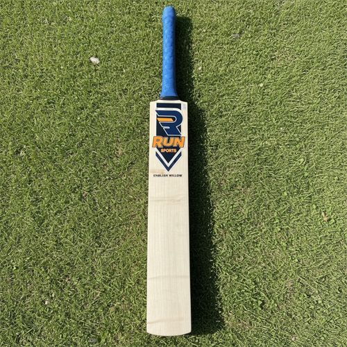 RUN Machine Leather Bat English Willow (Natured In India) Cricket Bat with Cover