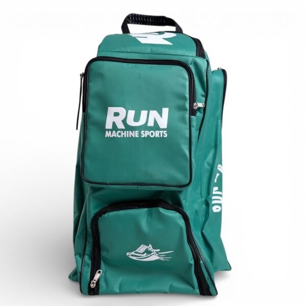 Run Machine Cricket Kit Bag (Green) – Premium Storage, Durability & Professional Design