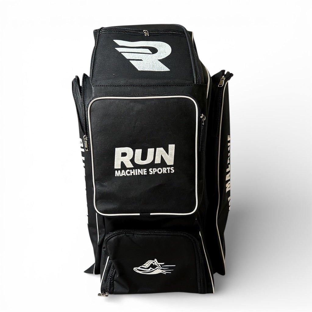 Run Machine Cricket Kit Bag (Green) – Premium Storage, Durability & Professional Design