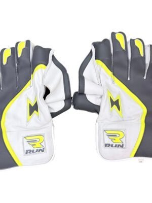 IMG_0872-Photoroom RUN Machine Premium Wicket Keeping Gloves (Grey, White & Neon Yellow) – Superior Grip, Comfort & Match Performance