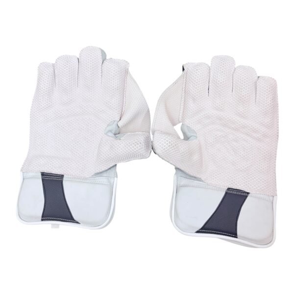 IMG_0874-Photoroom RUN Machine Premium Wicket Keeping Gloves (Grey, White & Neon Yellow) – Superior Grip, Comfort & Match Performance