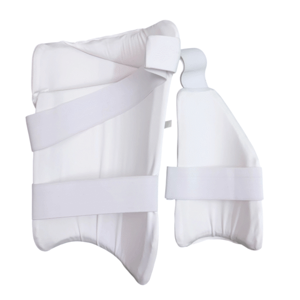AA-1-IMG_1666 Run Machine Cricket Thigh Guard | White | Black -Premium Lightweight Batting Protection